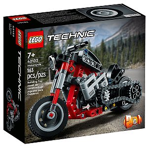 Brinquedo Lego Technic Motocicleta 2 em 1 Blocos de Montar Infantil Criança +7 Anos 163Pçs