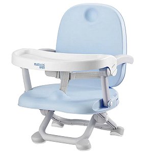 Cadeira de Refeição Assento Elevatório Alimentação Infantil Bebê Até 15Kg Peanuts Azul Multikids Baby