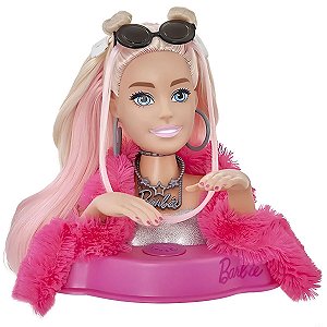 Kit Infantil Brinquedo Menina Busto Barbie Com Maquiagem