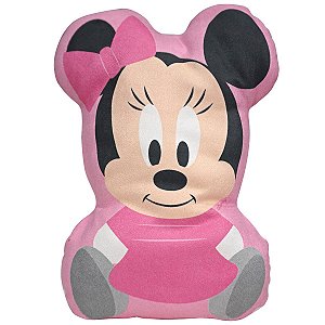 Almofada 2D Berço Bebê Recém Nascido Infantil Macio Lavável Disney Minnie BabyGo