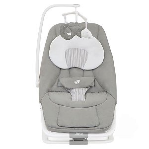 Cadeira Descanso Bebê Reclinável Até 9 Kg Com Sons de Ninar Dreamer Cinza Willow Joie