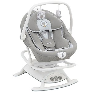 Cadeira De Descanso Balanço Bebê 0 Até 13kg Vibrações Sons Com Brinquedo Móbile Sansa 2 em 1 Joie