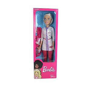 Boneca Barbie Médica 70 Cm Grande Com Acessórios Brinquedo Large Doll Pupee