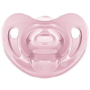 Chupeta de Bebê De 0 à 6 Meses Tamanho 1 Silicone Livre de BPA Sensitive Rosa Nuk