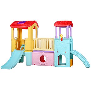 Playground Infantil Multiatividades Com Escorregador Túnel Escada Parquinho Para Criança Importway