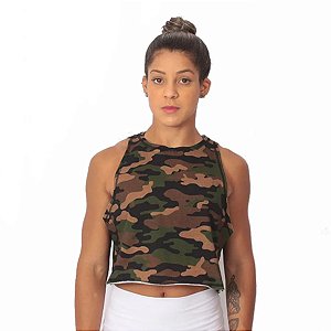 Regata Cropped Bs Cross - Camuflado