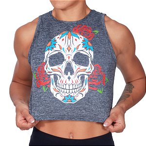 Regata Cropped Bs Cross - Mexican Skull