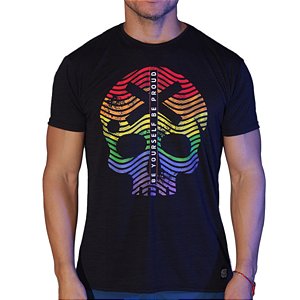 Camiseta Lgbt Bs Cross - Pride Skull