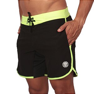 Bermuda Speed Bs Cross - Preto/Neon