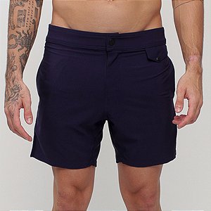 Bermuda Casual Bscross All In One Color - Azul Marinho