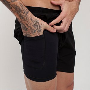 Short Térmico Bscros - Preto