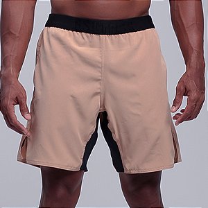 Short Térmico Bscross Logo - Dawn Cáqui