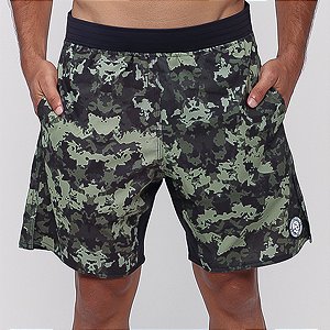 Bermuda Bscross Cinturada - Bege Camuflado