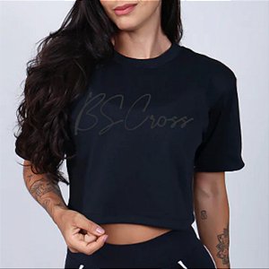 Camiseta Cropped Bscross - Oversized