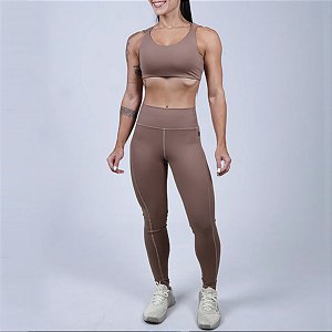 Conjunto Bscross Compress - Marrone