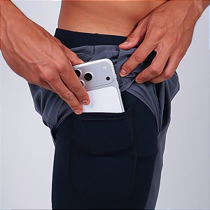 Short Térmico Bscross - Chumbo