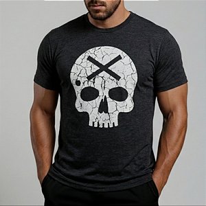 Camiseta Bscross - Cracked Skull