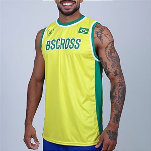 Regata Bscross Brasil Copa - 2k26 Amarelo