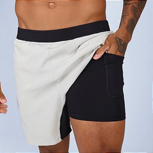 Short Térmico Bscross - Cinza Claro