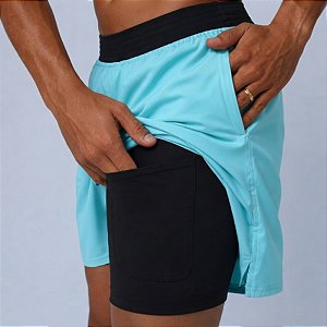 Short Térmico Bscross - Azul Celeste