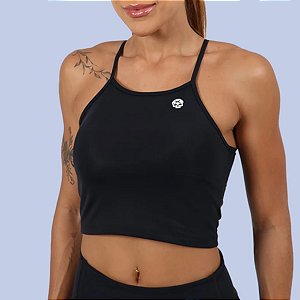 Cropped Regata Bscross Skull - Preto