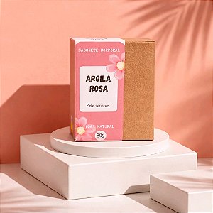 Sabonete natural Argila rosa SEM AROMA