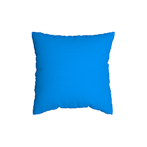 Capa de Almofada Azul Com Zíper 40x40