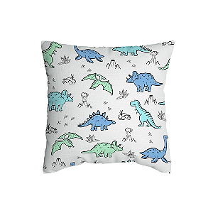 Capa de Almofada Dinossauro Infantil Com Zíper