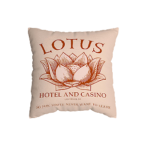 Capa de Almofada Lotus Cassino Com Zíper