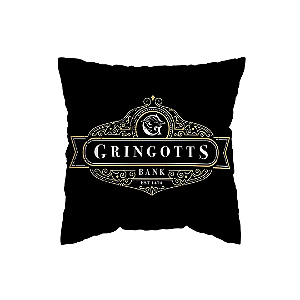 Capa de Almofada Gringotts Com Zíper