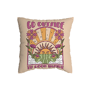 Capa de Almofada Hippie Com Zíper