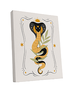 Tela Sublimada em Tecido Borda Infinita Cobra Mística