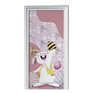 Capa de Porta Coelhinho da Páscoa c/ Elástico