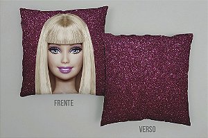 Capa de Almofada Barbie Com Zíper