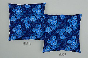 Almofada cheia Floral Azul