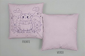 Almofada cheia Gatinho e Raposinha Outline