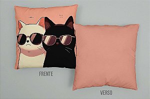 Almofada cheia Gatinhos Preto e Branco
