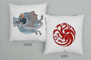 Almofada  cheia Targaryens e Dragões Negros