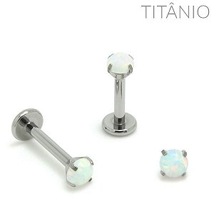 Piercing Labret Opala Garra Titânio