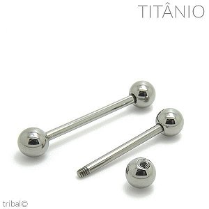 Piercing Barbell Língua Titânio