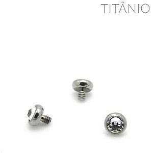 Topo Microdermal Disco Flat Zircônia Titânio