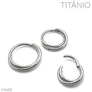 Piercing Anel Segmentado Articulado Twist Titânio