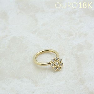 Piercing Captive Flor Ouro 18K