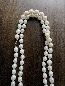 Colar de Pérolas com Fecho de Ouro 18K