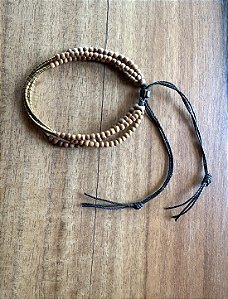 Pulseira de Sândalos e Hematitas