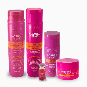Tratamento Completo Progressiva Shampoo 280ml, Condicionador 280ml, Máscara 240g, Leave-in 200ml e Ampola 12ml