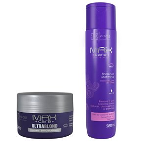 Kit Shampoo Matizador 280ml e Máscara Ultra Blond 240g