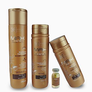 Tratamento Completo para Fortalecimento Shampoo 280ml, Condicionador 250ml,  Leave-in 180ml e Ampola 12ml
