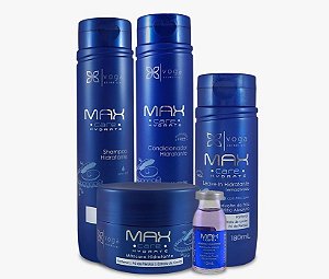 Kit Shampoo Cond Masc Leave-in Ampola Voga Max Care Hydrate