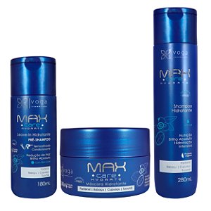 Kit Shampoo 280ml, Máscara 240g e Leave-in 180ml Hydrate